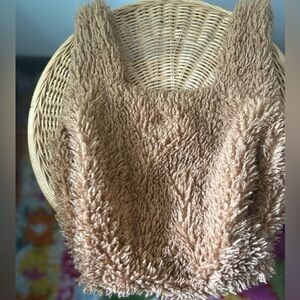 Free People Fluffy Brown Hand Bag